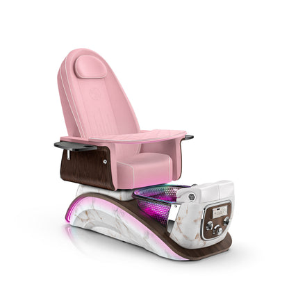 Ice Pink - Lexor Manicure Board on Pedicure Chair with Mystique Pedicure Chair