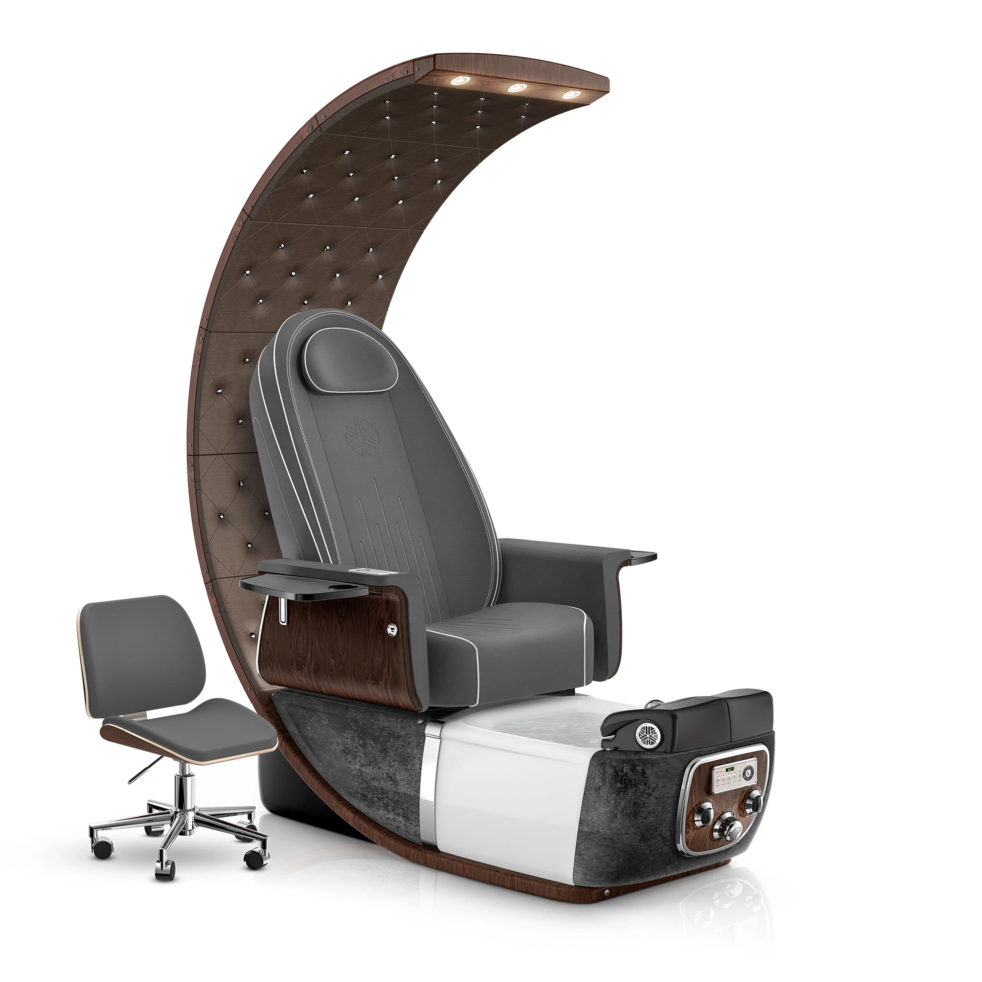 Graphite-Black Moonstone Lexor PRIVÉ Lounge Pedicure Chair