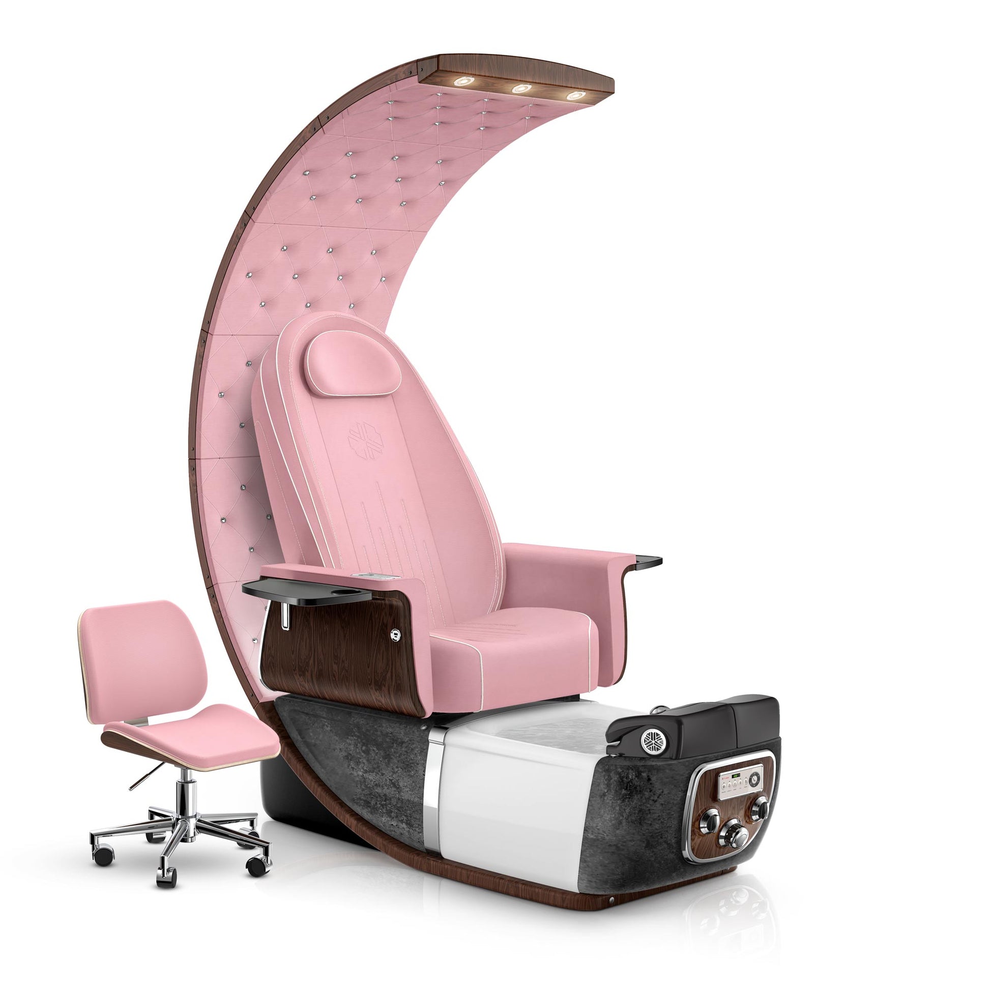 Ice Pink-Black Moonstone-Ice Pink Lexor PRIVÉ Lounge Pedicure Chair