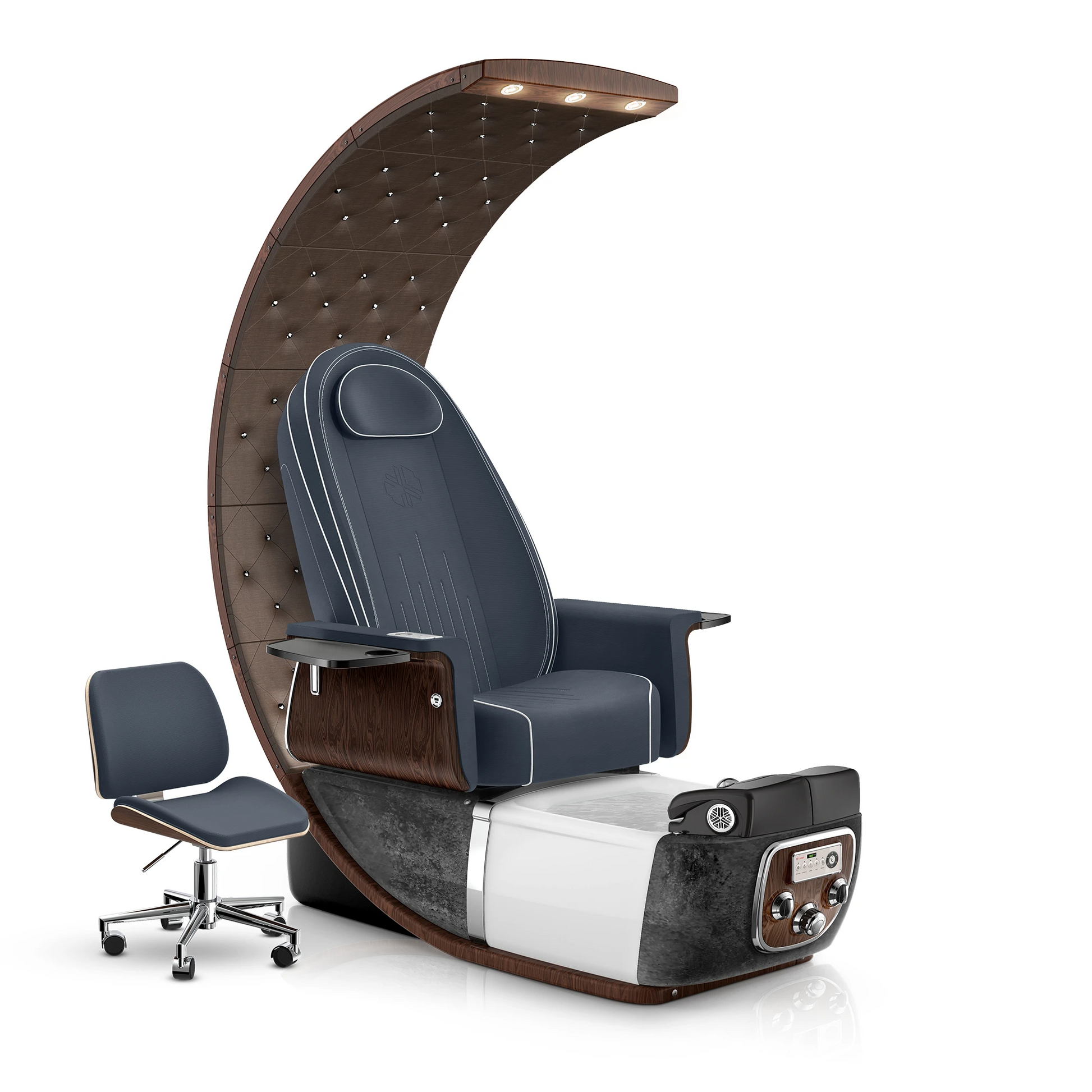 Midnight-Black Moonstone Lexor PRIVÉ Lounge Pedicure Chair