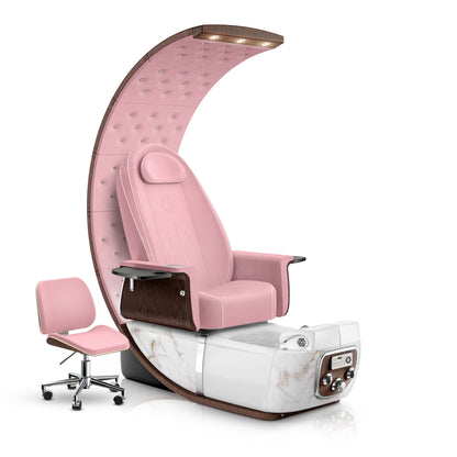 Ice Pink-White Moonstone-Ice Pink Lexor PRIVÉ Lounge Pedicure Chair
