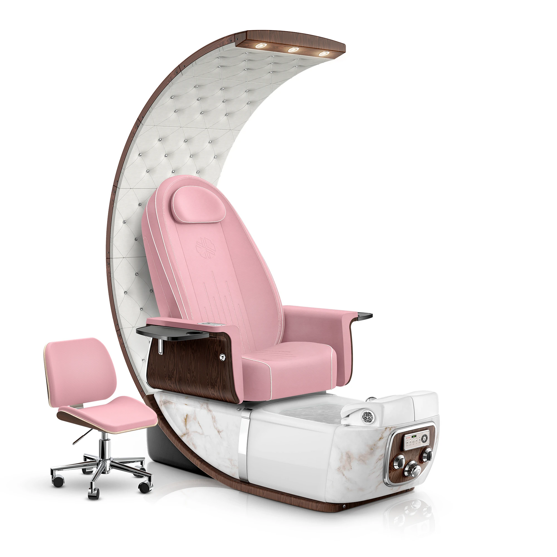 Ice Pink-White Moonstone-Opal Lexor PRIVÉ Lounge Pedicure Chair
