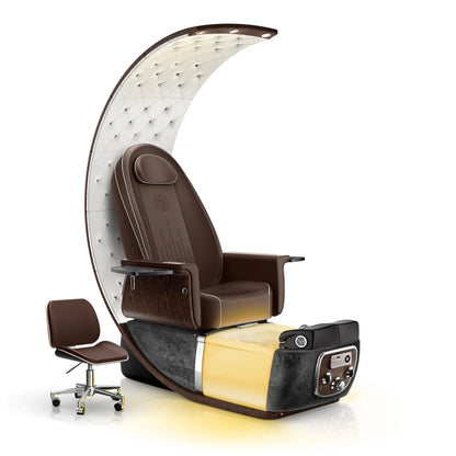 Mocha-Black Moonstone Lexor PRIVÉ Lounge Pedicure Chair with LED Bowl