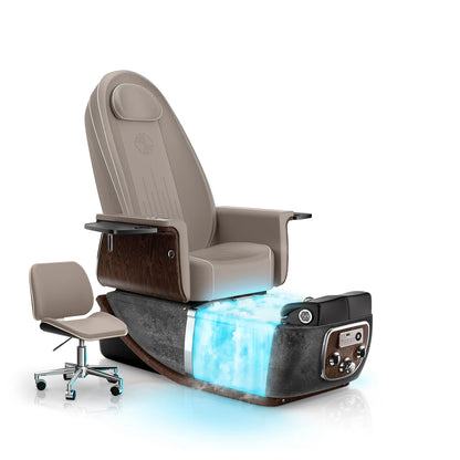 Claystone-Black Moonstone PRIVÉ ONE Pedicure Chair with Thera-mist
