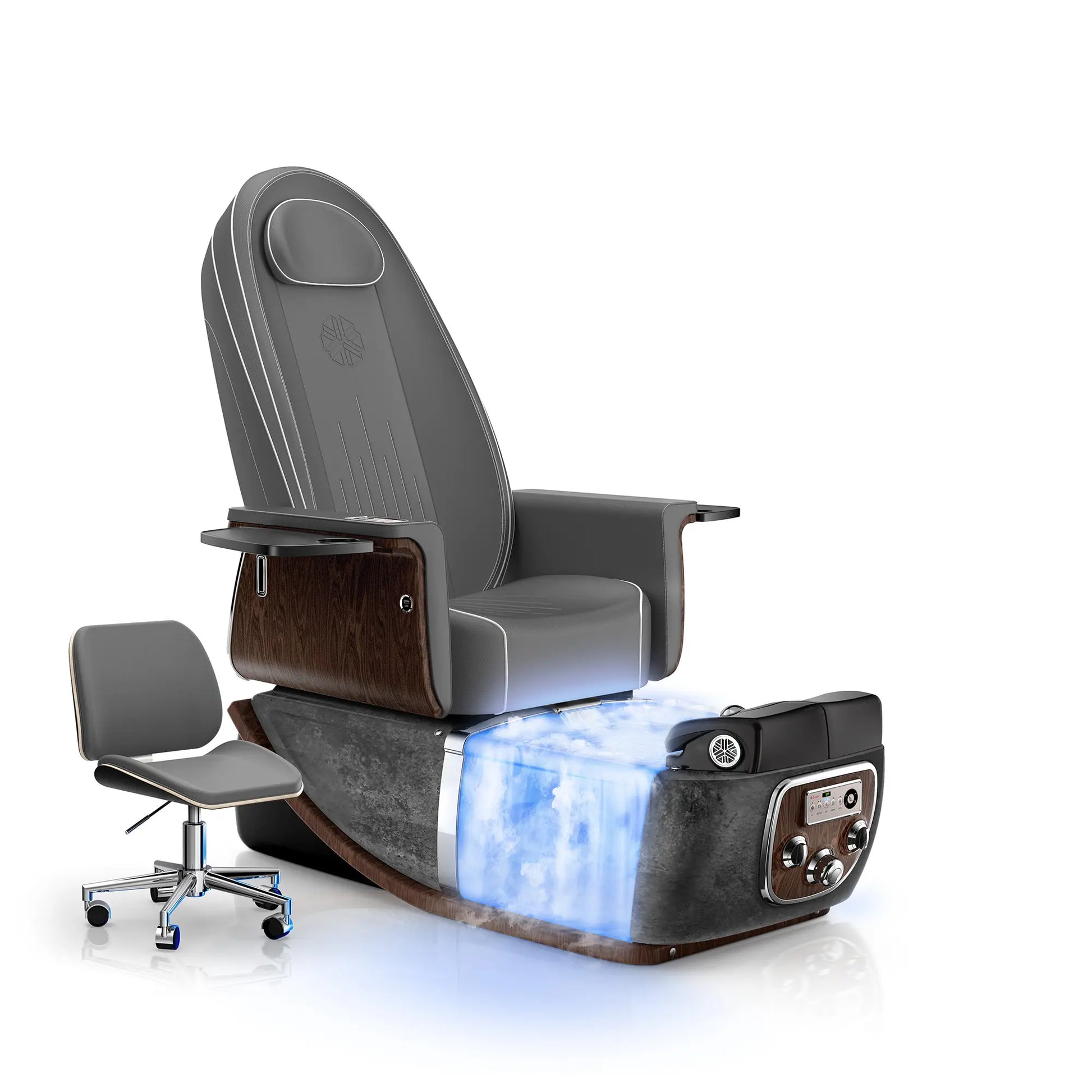 Graphite-Black Moonstone PRIVÉ ONE Pedicure Chair with Thera-mist
