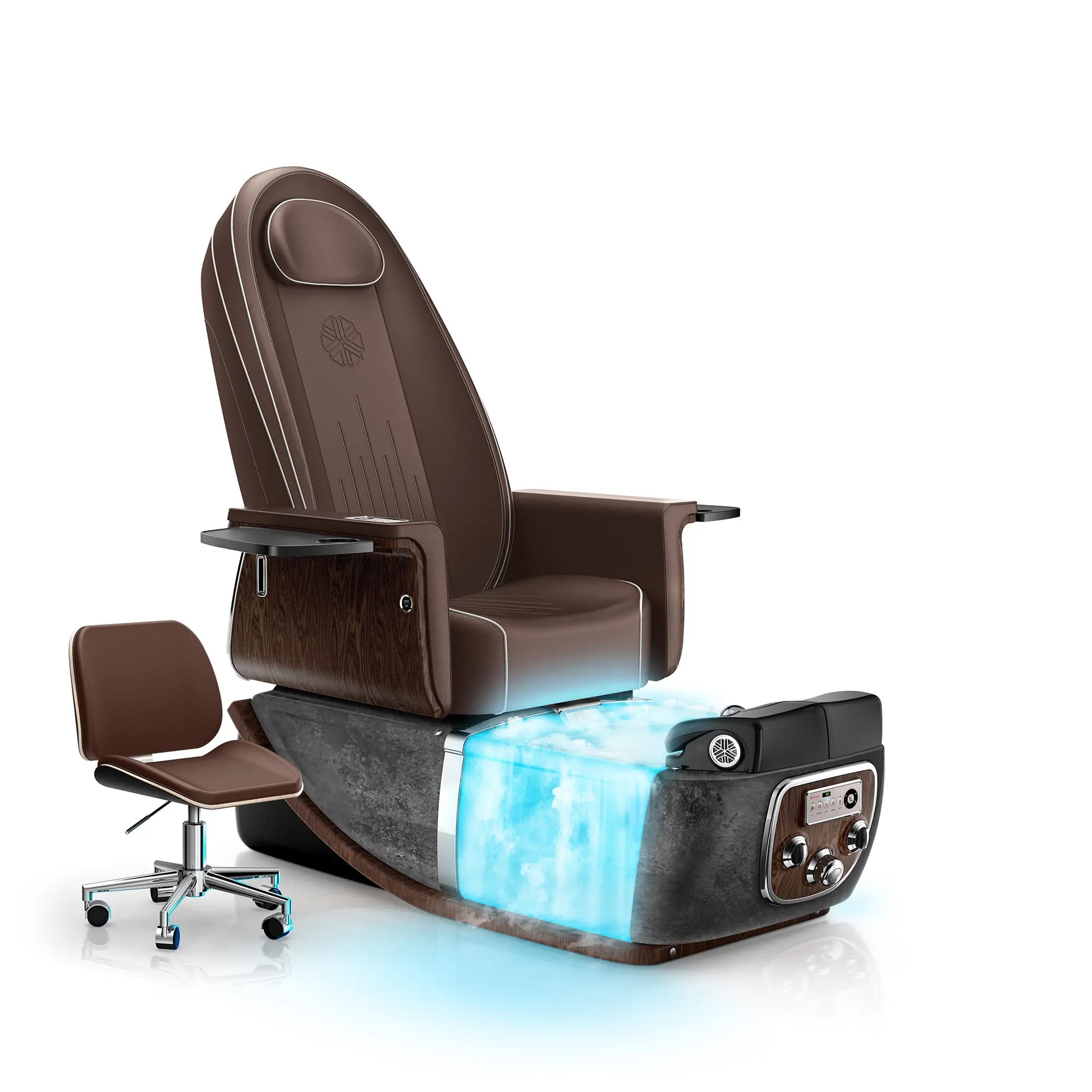 Mocha-Black Moonstone PRIVÉ ONE Pedicure Chair with Thera-mist