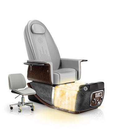 Platinum-pr-Black Moonstone PRIVÉ ONE Pedicure Chair with Thera-mist