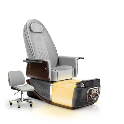 Platinum-pr-Black Moonstone PRIVÉ ONE Pedicure Chair