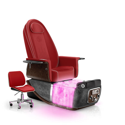 Scarlet-Black Moonstone PRIVÉ ONE Pedicure Chair with Thera-mist