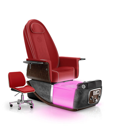 Scarlet-Black Moonstone PRIVÉ ONE Pedicure Chair