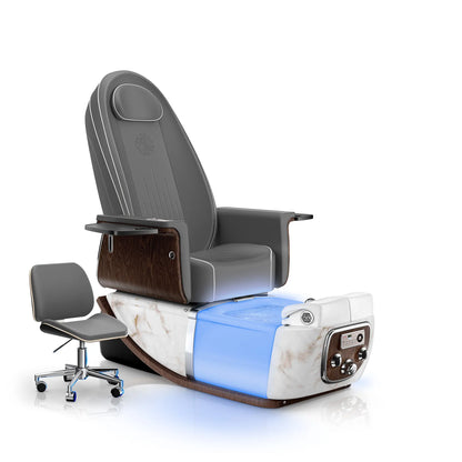 Graphite-White Moonstone PRIVÉ ONE Pedicure Chair
