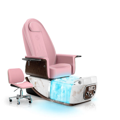Ice pink-White Moonstone PRIVÉ ONE Pedicure Chair with Thera-mist