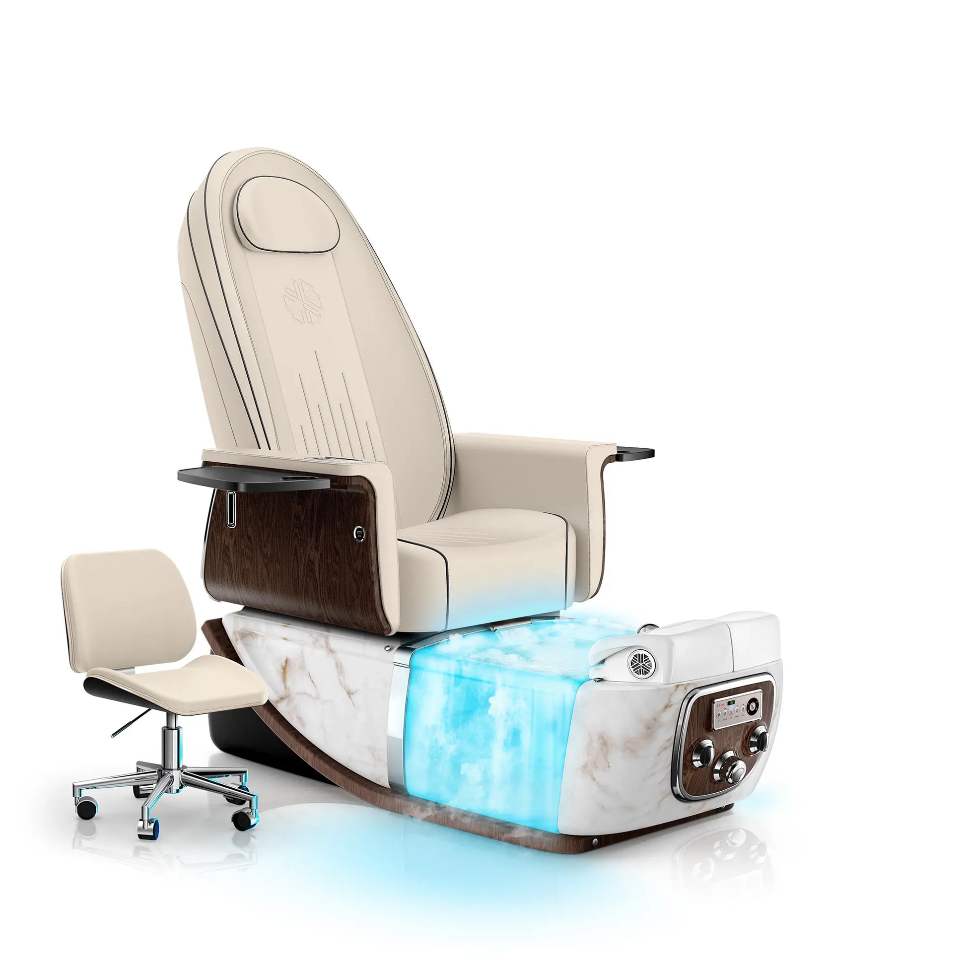 Ivory-White Moonstone PRIVÉ ONE Pedicure Chair with Thera-mist