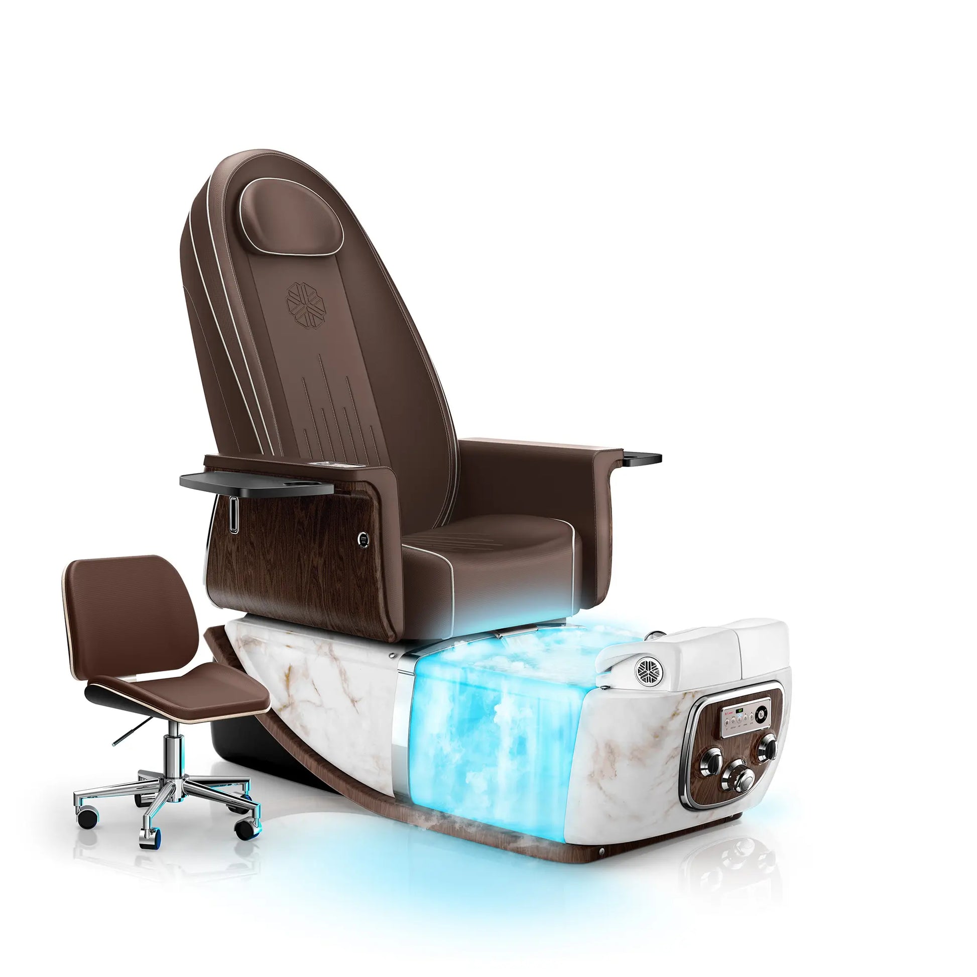 Mocha-White Moonstone PRIVÉ ONE Pedicure Chair with Thera-mist