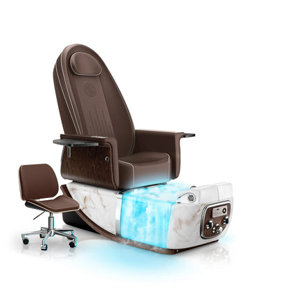 Mocha-White Moonstone PRIVÉ ONE Pedicure Chair with Thera-mist