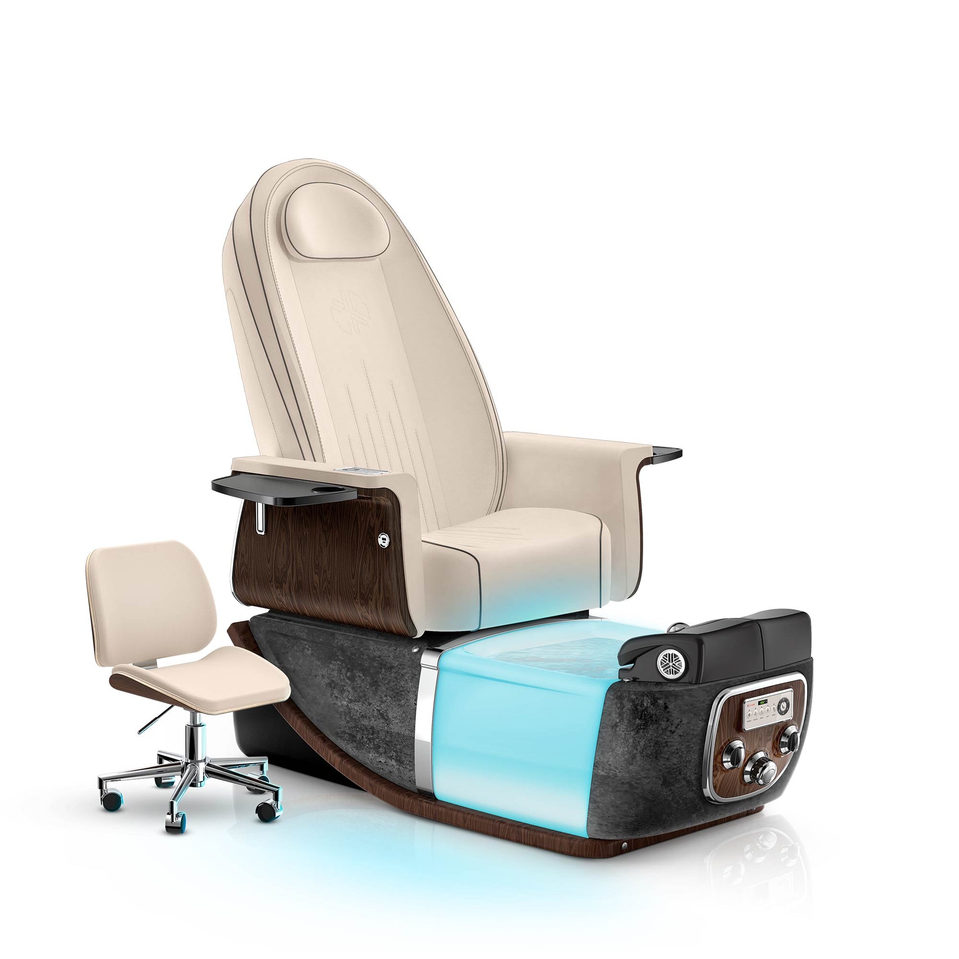 Ivory-Black Moonstone PRIVÉ ONE Pedicure Chair