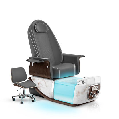 Graphite-White Moonstone PRIVÉ ONE Pedicure Chair