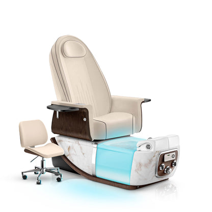 Ivory-White Moonstone PRIVÉ ONE Pedicure Chair