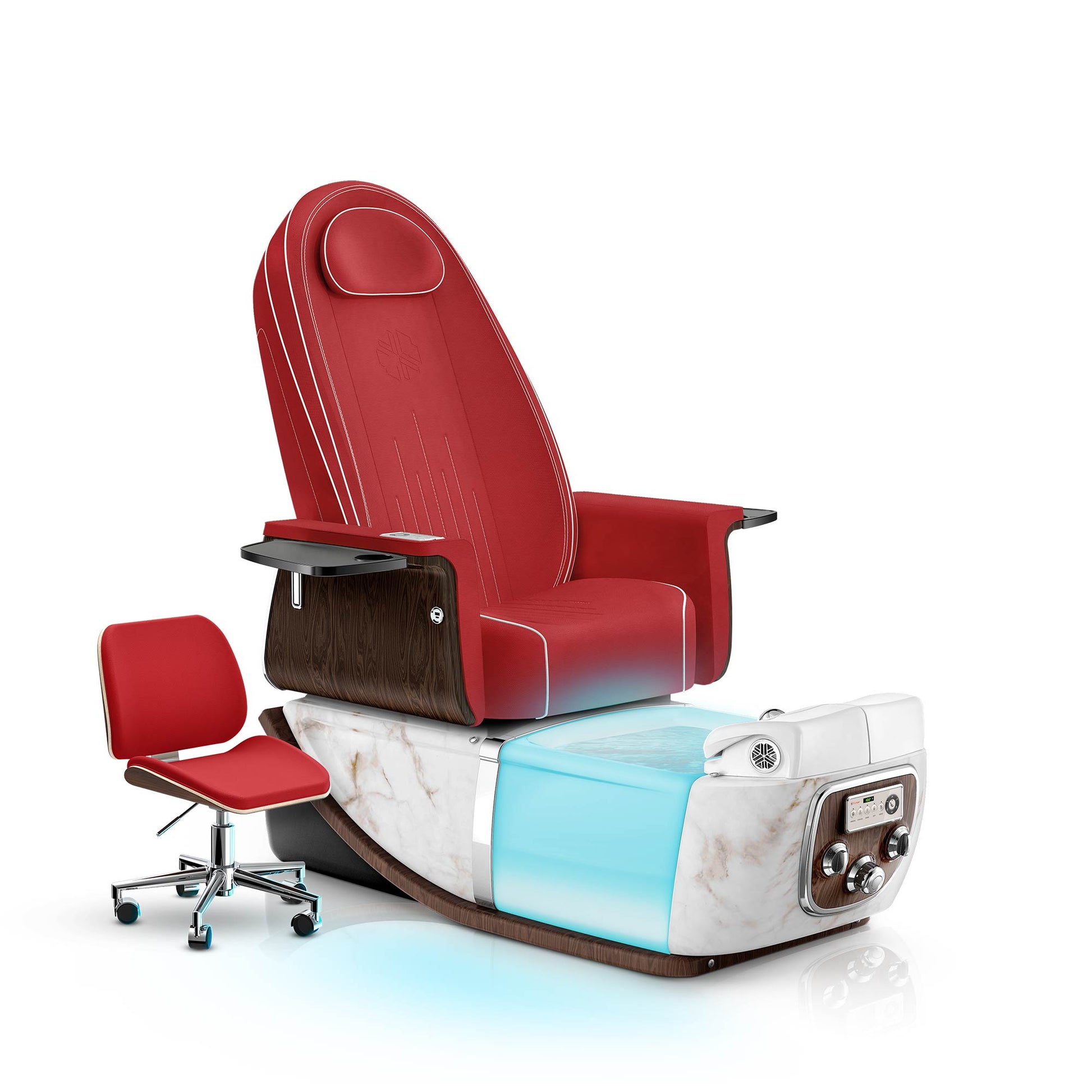 Scarlet-White Moonstone PRIVÉ ONE Pedicure Chair