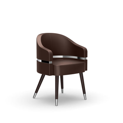 Mocha PRIVÉ Stationary Customer Chair