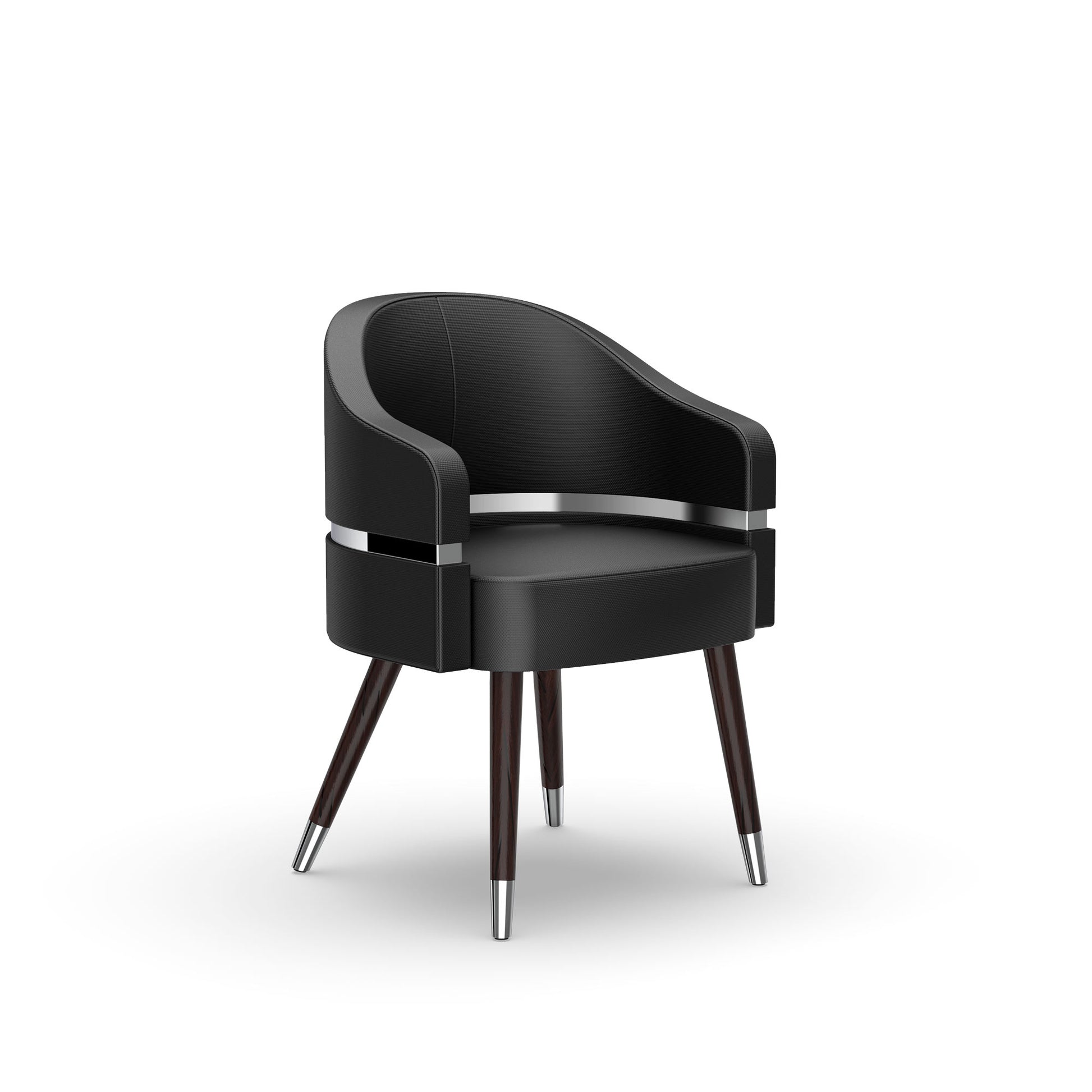 Noir-pr PRIVÉ Stationary Customer Chair