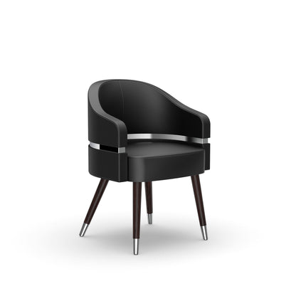 Noir-pr PRIVÉ Stationary Customer Chair