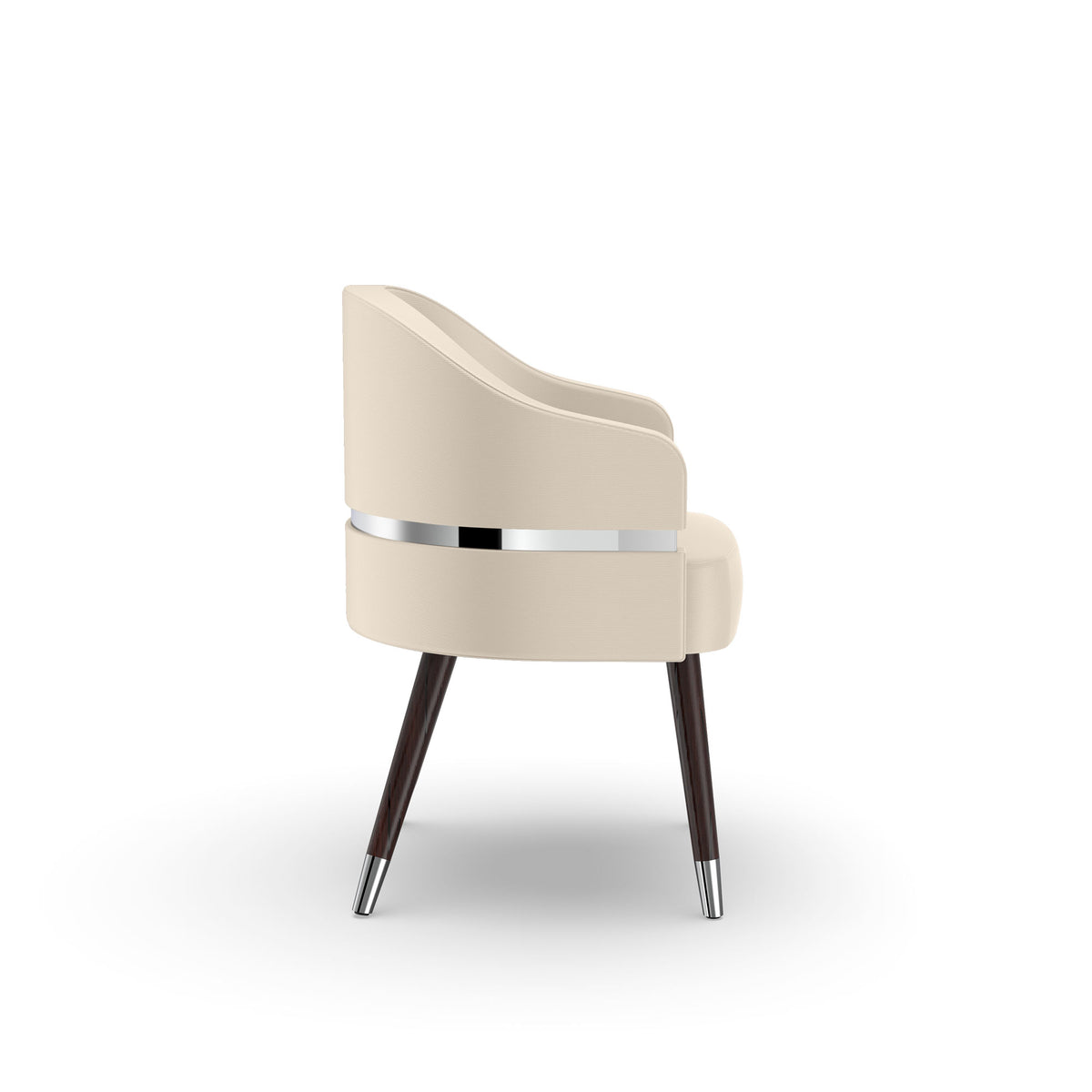 Ivory - PRIVÉ Stationary Customer Chair side