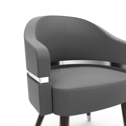 Graphite - PRIVÉ Stationary Customer Chair close up