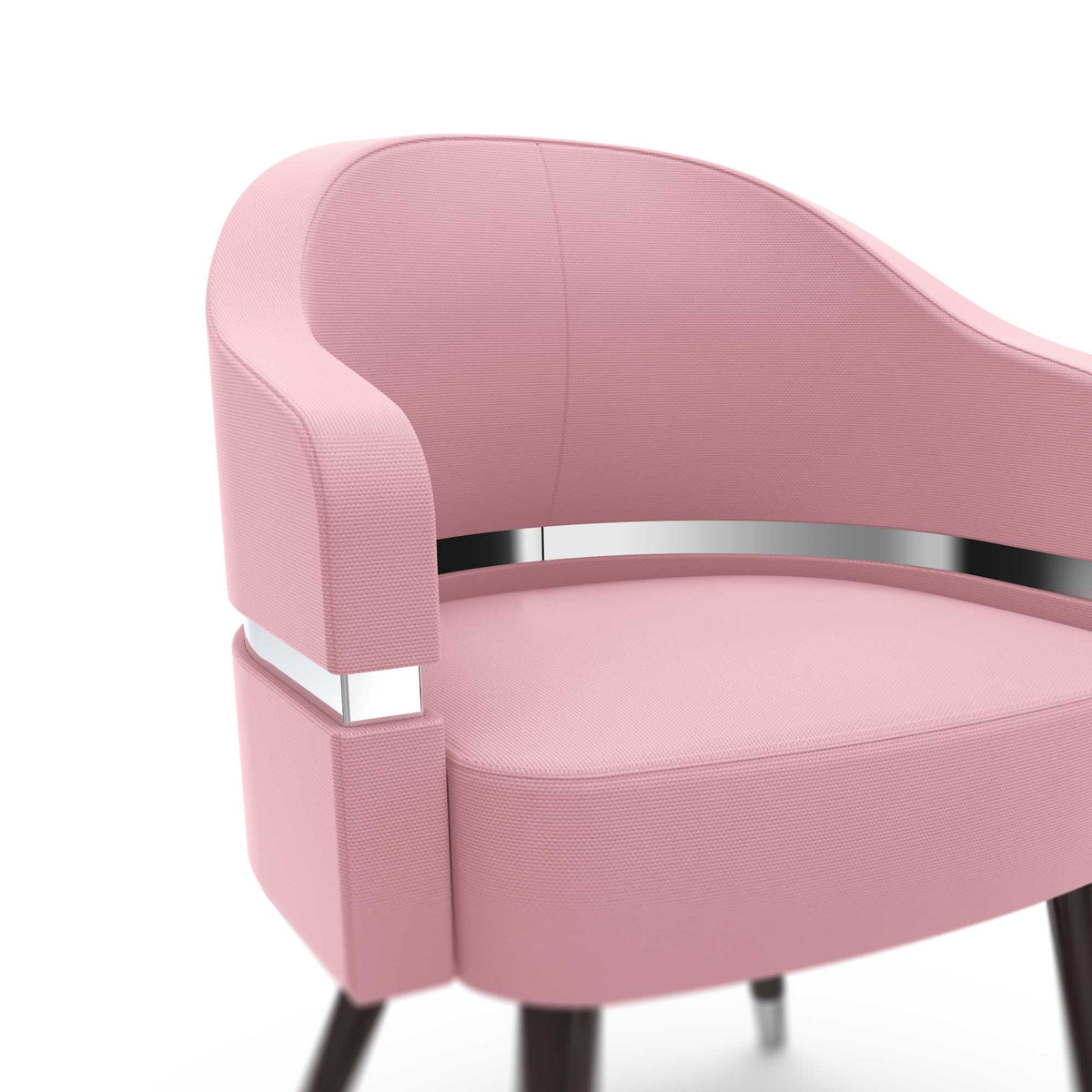 Ice Pink - PRIVÉ Stationary Customer Chair close up