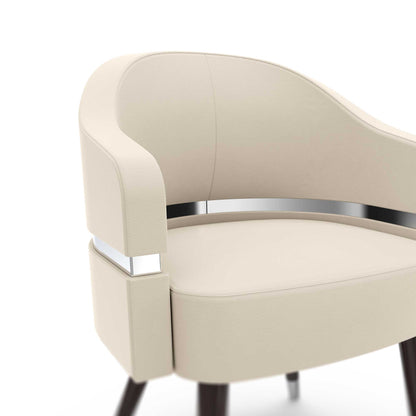Ivory - PRIVÉ Stationary Customer Chair close up