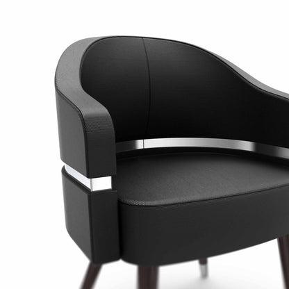 Noir - PRIVÉ Stationary Customer Chair close up