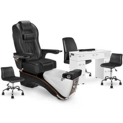 PRESTIGE Pedicure Chair with Nail Table Set Package