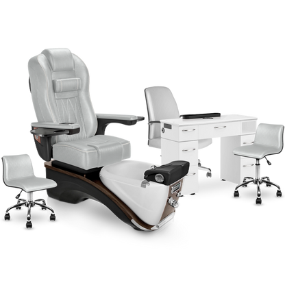 PRESTIGE Pedicure Chair with Nail Table Set Package