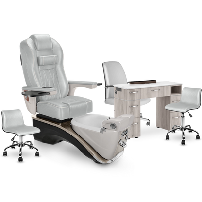 PRESTIGE Pedicure Chair with Nail Table Set Package
