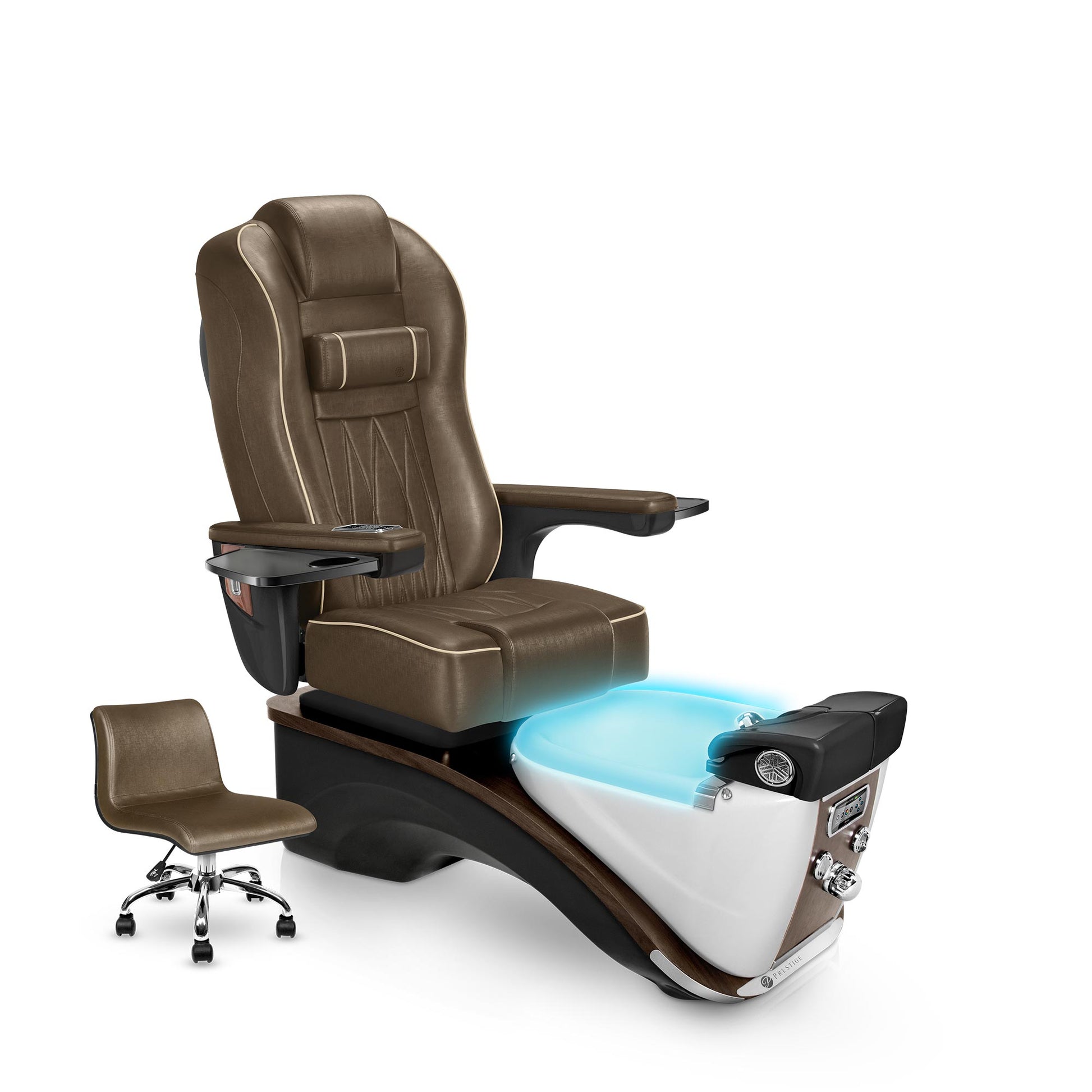 Prestige Pedicure Chair Cola Cushion and Espresso Base