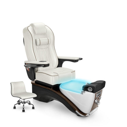 Prestige Pedicure Chair Opal Cushion and Espresso Base