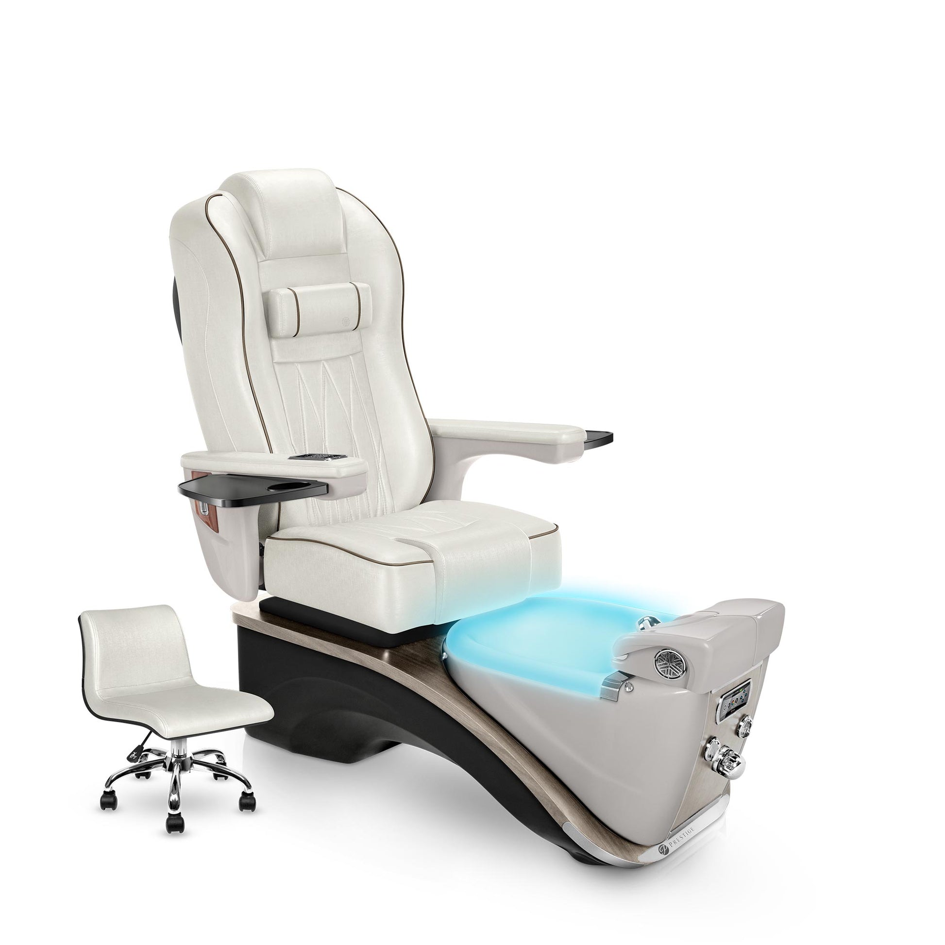 Prestige Pedicure Chair Opal Cushion and Sandstone Base