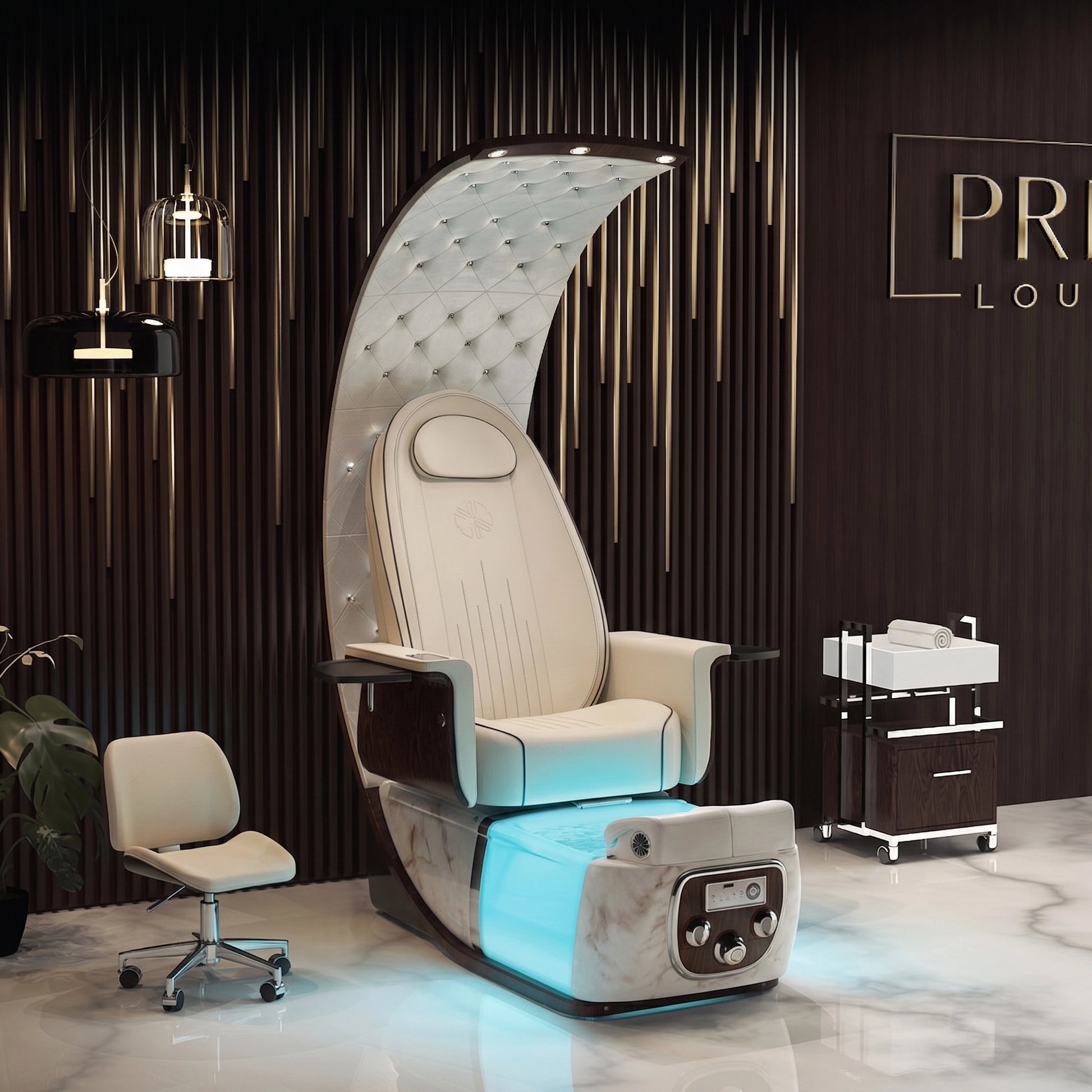 PRIVÉ Lounge Pedicure Chair Product Photo with Background