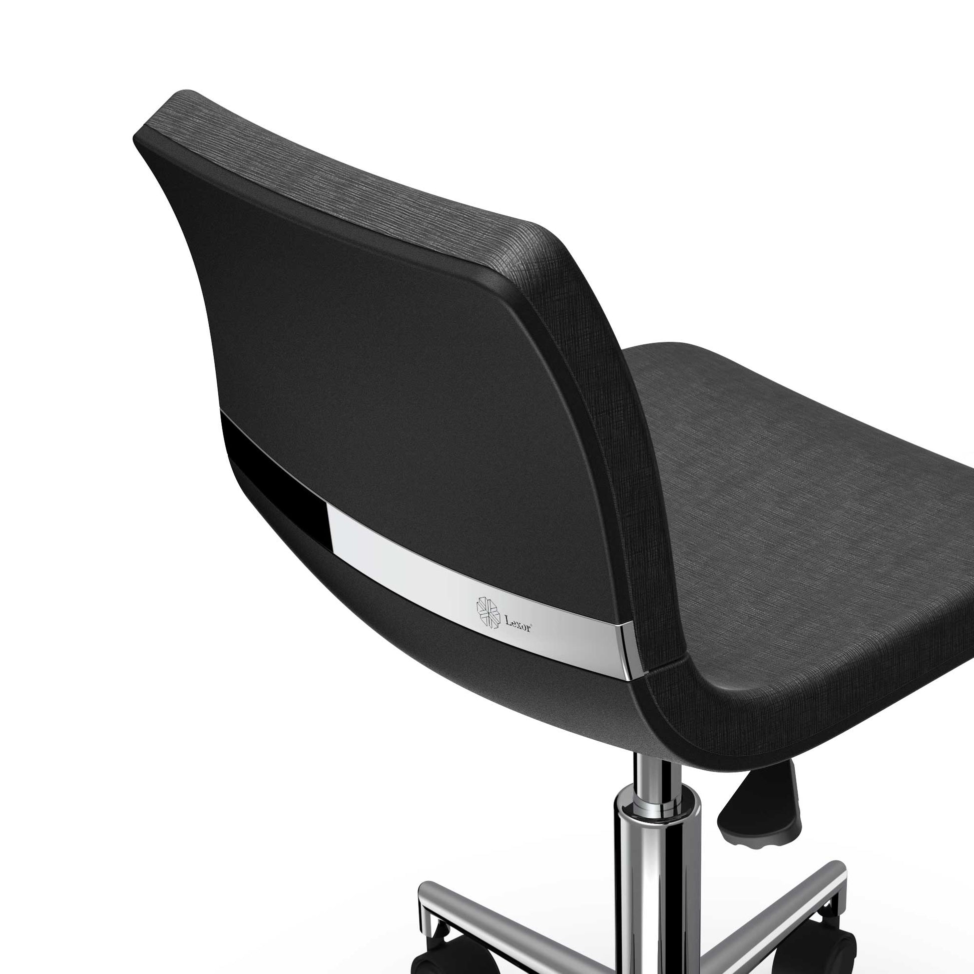 Noir Ultralux Mani-Stool - Back