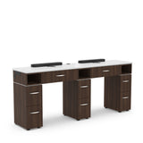 MODEN VM313-DB Double Manicure Nail Table with Ventilation-Ready