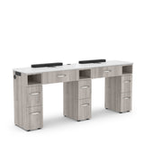 MODEN VM313-DB Double Manicure Nail Table with Ventilation-Ready