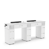 MODEN VM313-DB Double Manicure Nail Table with Ventilation-Ready