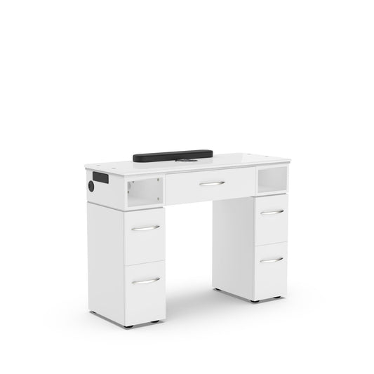Lexor | VM313_White Nails Table with vent, Back