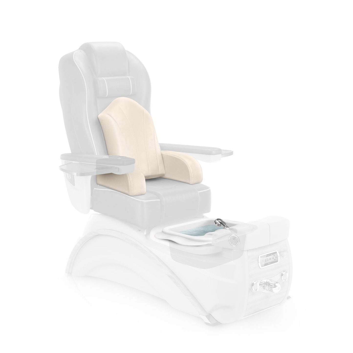 Ivory and White - Kid Pedicure Booster Kit on Elite Pedicure Chair