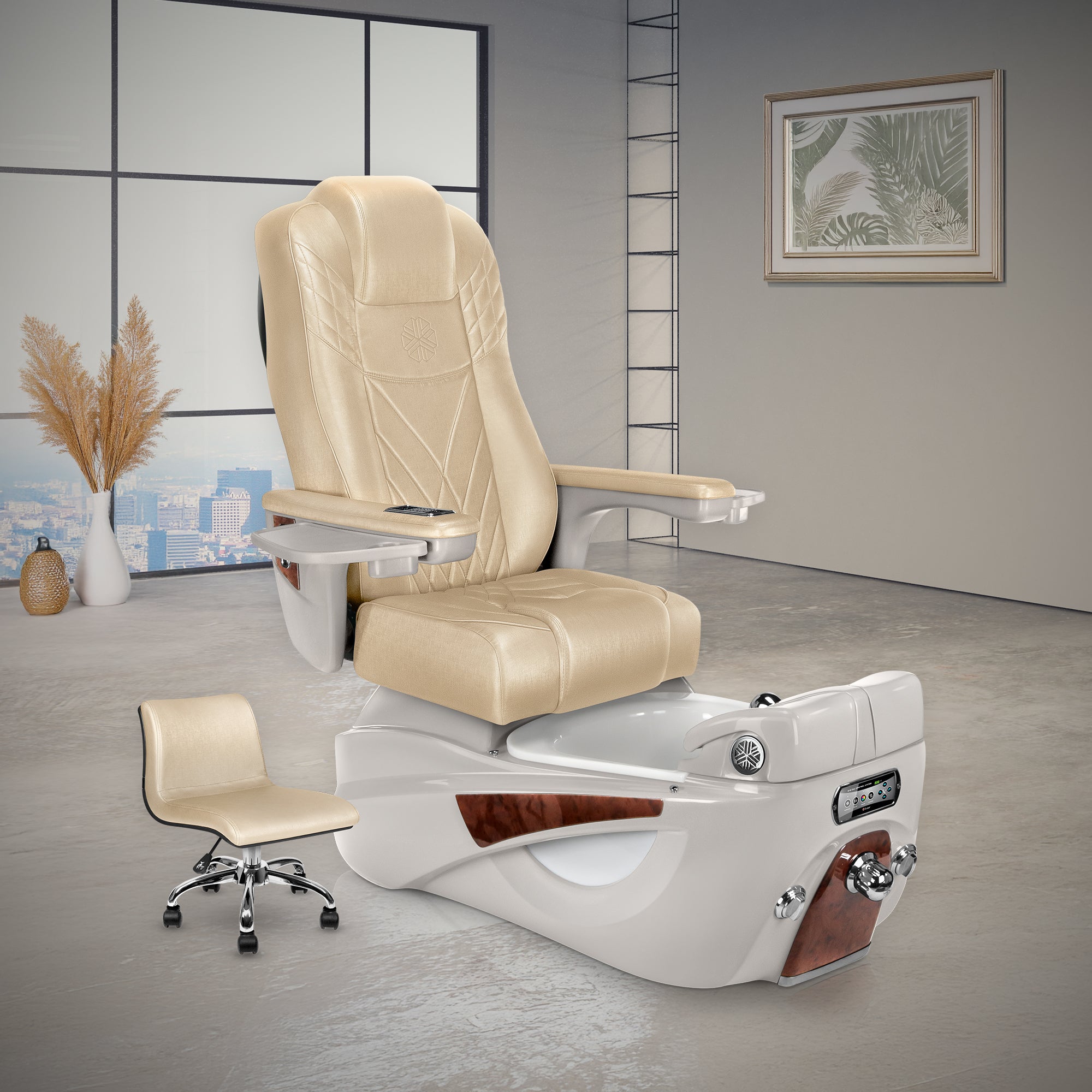 *Lexor LUMINOUS pedicure chair with background