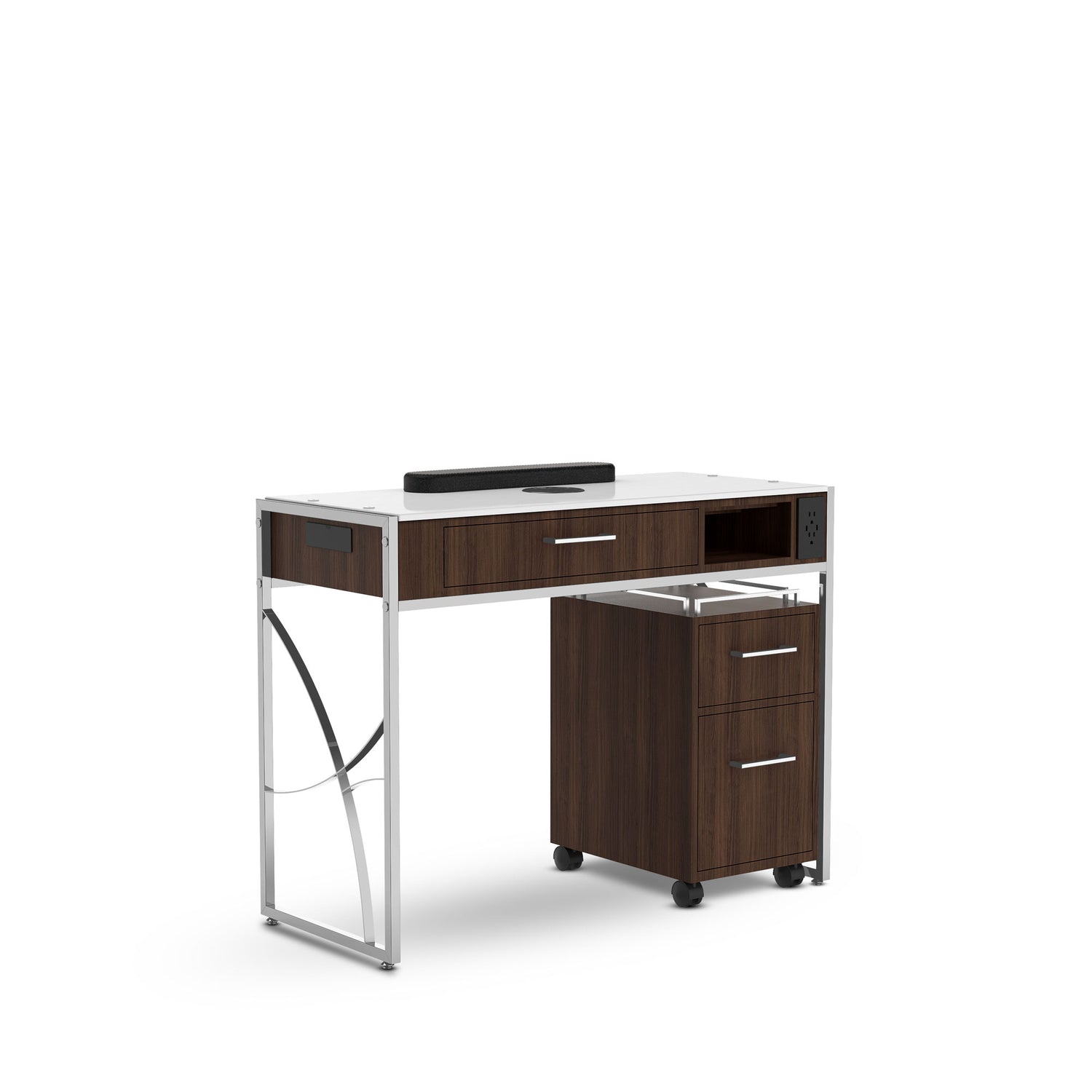 Dark Walnut Lexor PRIVÉ Manicure Nail Table