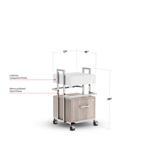 Hazel - Lexor PRIVÉ Pedi-Cart, with Dimension
