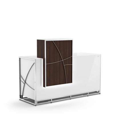 Dark Walnut Lexor PRIVÉ Reception Desk