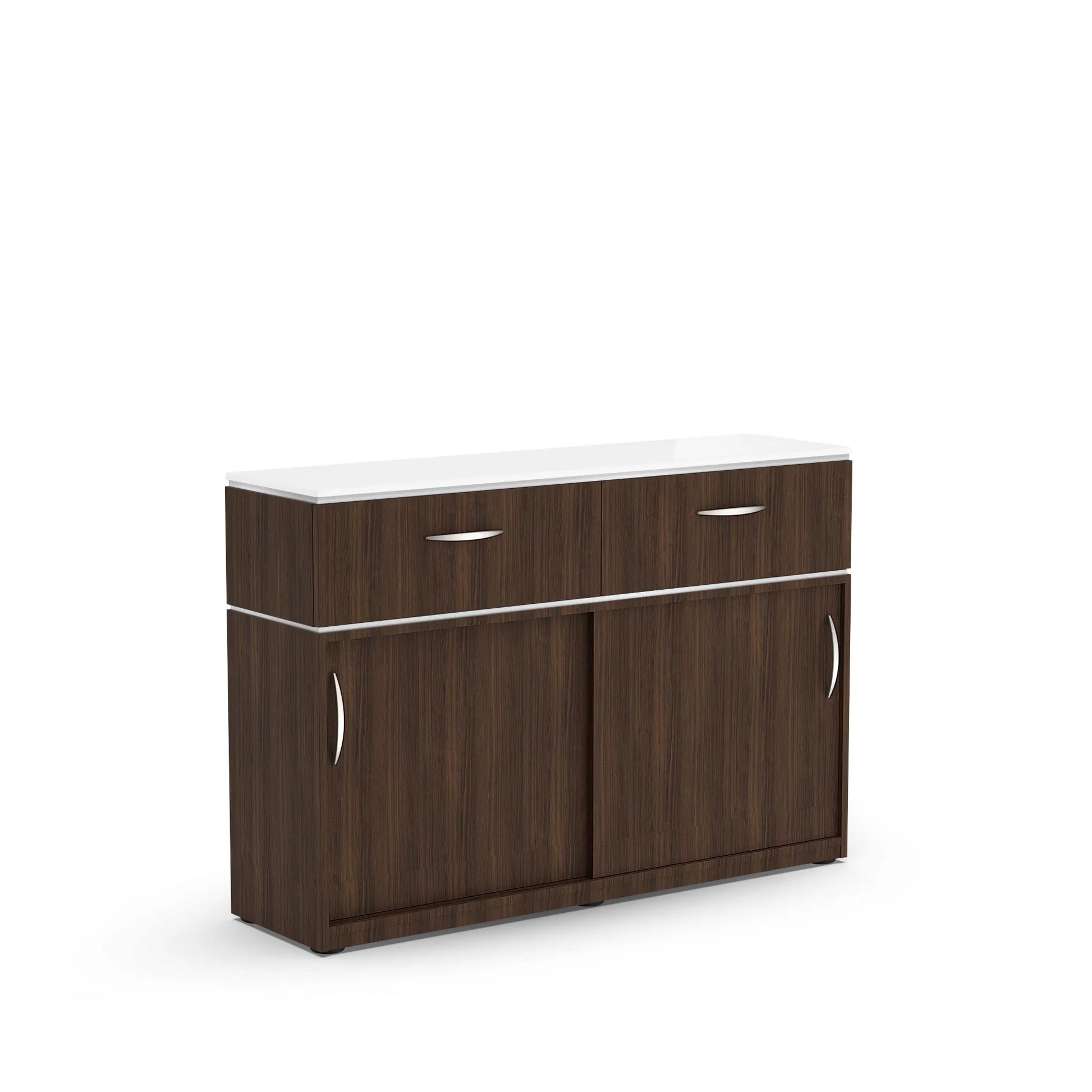 Dark Walnut Lexor VM860 MODEN Polish and Powder Storage Cabinet