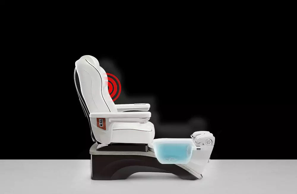 Lexor | Prestige Pedicure Chair Side View With Dots